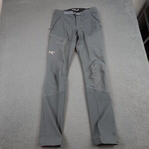 Arcteryx Sigma FL Pants Mens Small Tall Gray Softshell Climbing Hiking Trekking